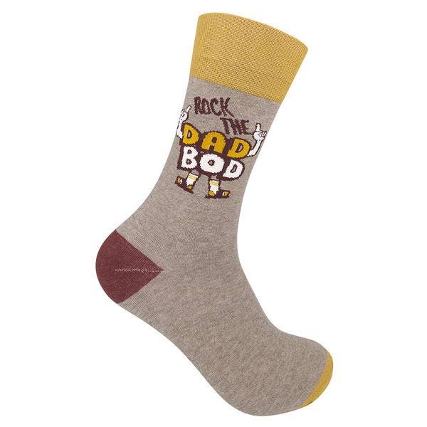 Rock the Dad Bod Socks | Gift for Dad | Funny Socks - HER Home Design Boutique